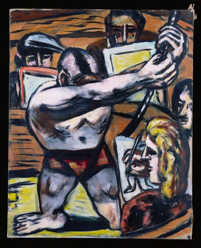 Akademie II, Sonbahar 1944 (tuval üzerine yağlıboya) by Max Beckmann