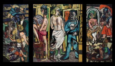 akrobatlar by Max Beckmann