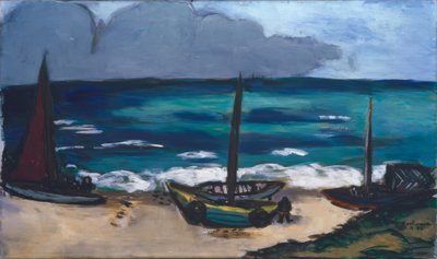 Deniz kenarında fırtına yaklaşıyor by Max Beckmann