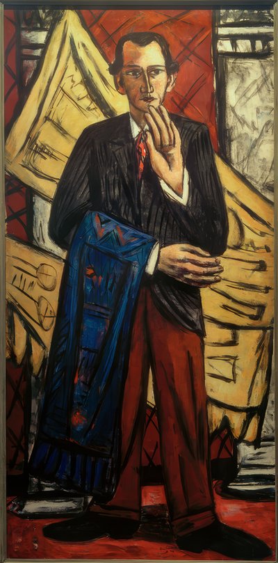 Bir halı satıcısının portresi by Max Beckmann
