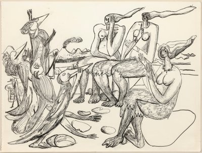 kuş oyunu by Max Beckmann