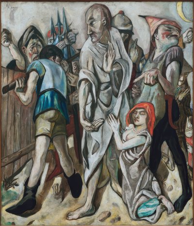 İsa ve zina by Max Beckmann