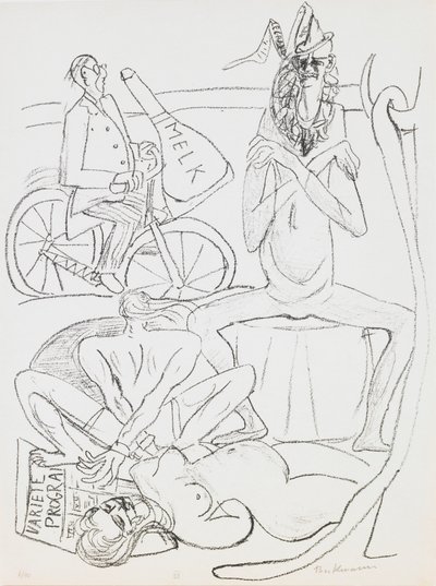 Sirk, “Day and Dream” portföyünden 12 numaralı plaka by Max Beckmann