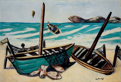 Balonlu Sahil Manzarası by Max Beckmann