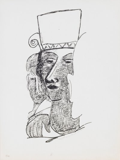 Dans Eden Çift, “Day and Dream” portföyünden 7. plaka by Max Beckmann
