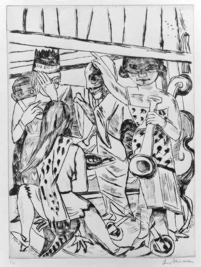 perde açılır by Max Beckmann