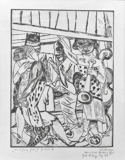 perde açılır by Max Beckmann