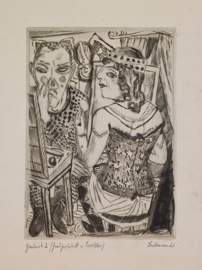 Soyunma Odası, “Yıllık Fuar” portföyünden 2. plaka by Max Beckmann