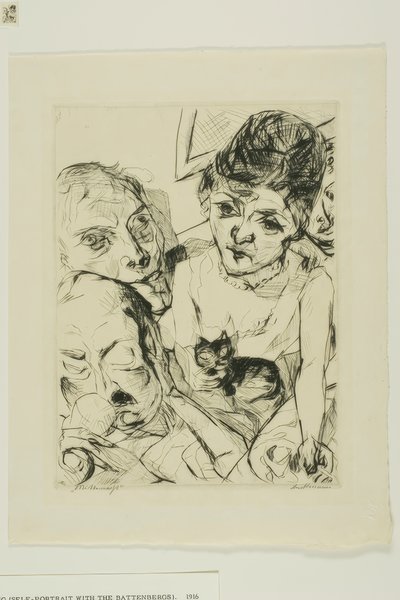 Akşam, yüzlerden onuncu tabak by Max Beckmann