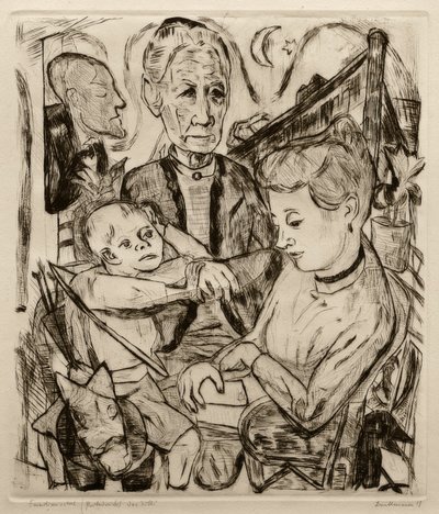aile sahnesi by Max Beckmann