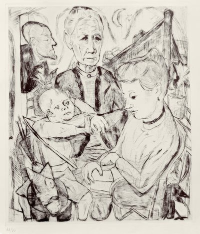 aile sahnesi by Max Beckmann