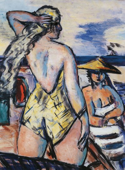 deniz kenarındaki kızlar by Max Beckmann