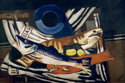 Balık büyük natürmort by Max Beckmann