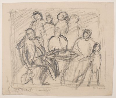 III [Üçüncü] Aile Portresi Çizimi by Max Beckmann