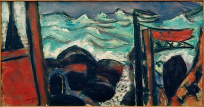 Küçük fırtınalı deniz by Max Beckmann