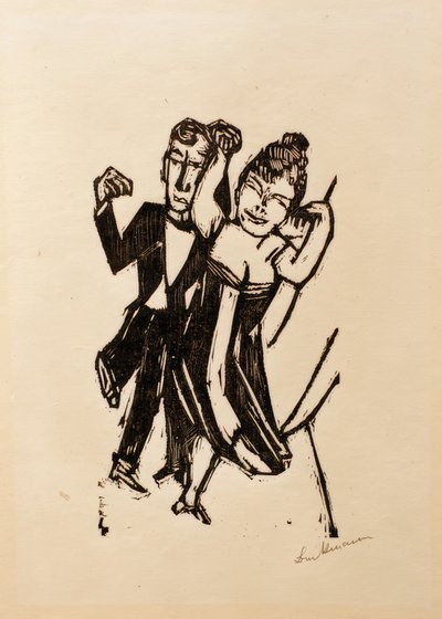 Küçük dans eden çift by Max Beckmann
