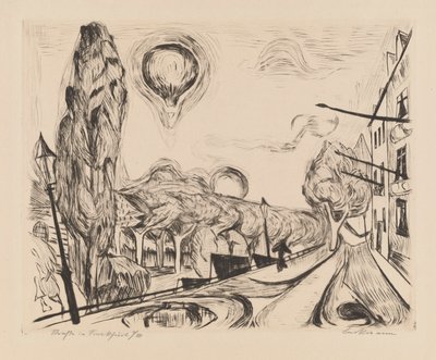 Balonlu Manzara by Max Beckmann