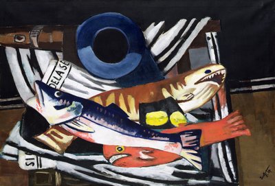 Büyük Balık Natürmort by Max Beckmann