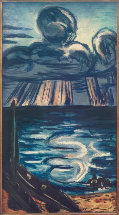 Büyük bulutlu deniz by Max Beckmann