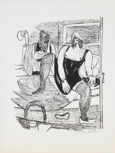 Sabah, “Day and Dream” portföyünden 11. plaka by Max Beckmann