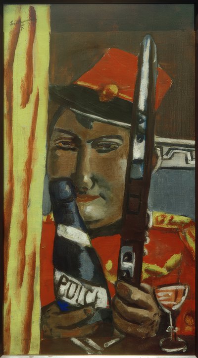 Perulu asker içmek istiyor by Max Beckmann