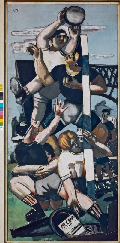 Rugby oyuncusu by Max Beckmann