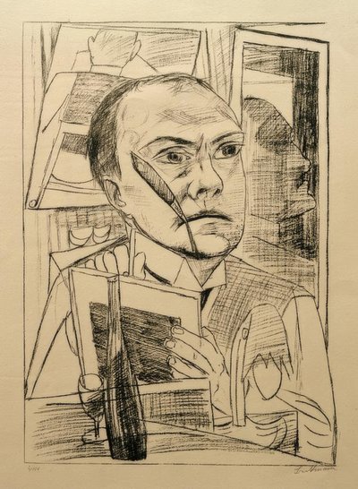 otelde bile by Max Beckmann