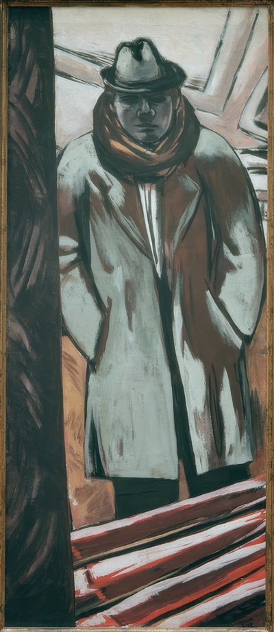 Otelde kendi portresi by Max Beckmann