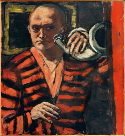 Boynuzlu otoportre by Max Beckmann