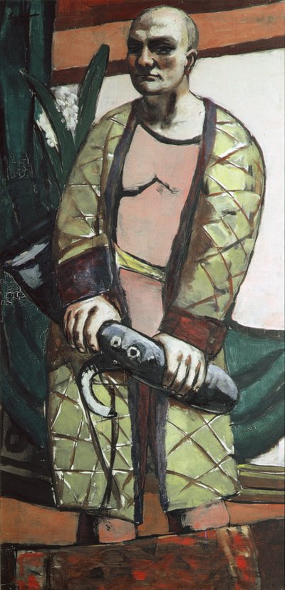 Saksafonla Otoportre by Max Beckmann