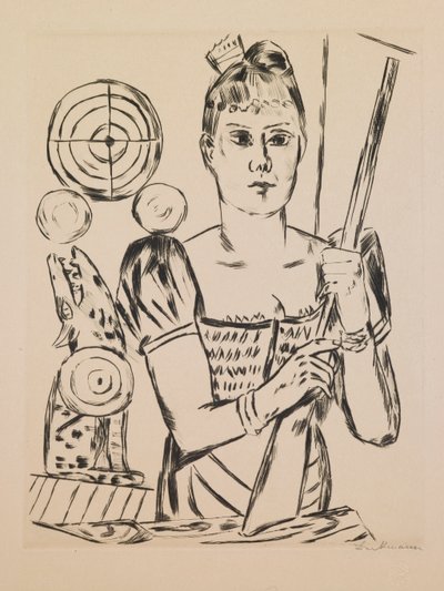 Atış Galerisi, “Yıllık Fuar” portföyünden 4. plaka by Max Beckmann