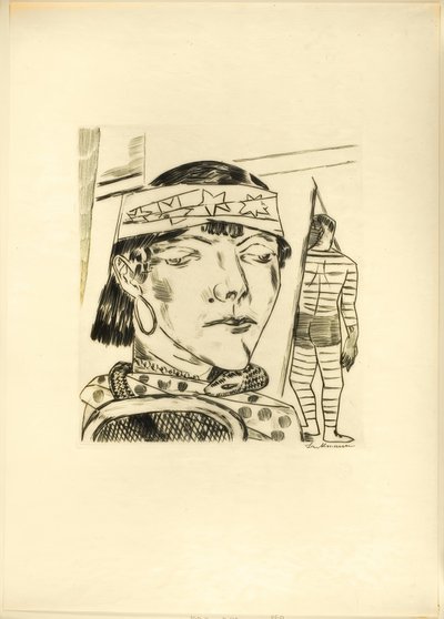 Snake Lade, fuardan onuncu tabak by Max Beckmann
