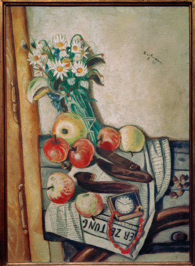 Papatyalar ile natürmort by Max Beckmann