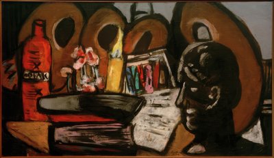 Paletler ile natürmort by Max Beckmann
