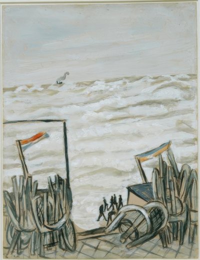 Yüksek gelgitte plaj by Max Beckmann
