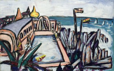 Cap Martin'de Yüzme Havuzu by Max Beckmann
