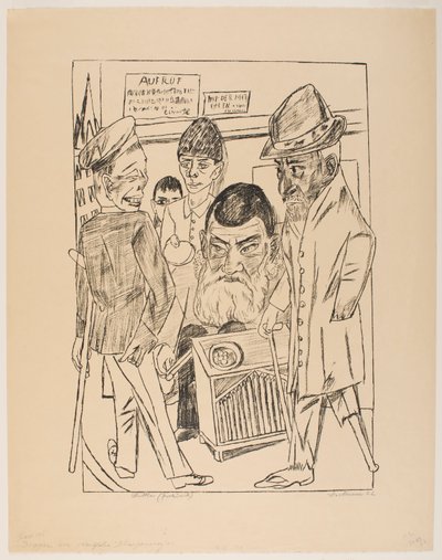 Dilenciler, “Berlin 1922 Gezisi” serisinden 7. plaka by Max Beckmann