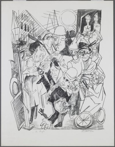 Sokak, “Cehennem” portföyünden 3. plaka by Max Beckmann