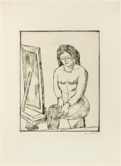 Tuvalet (Aynanın Önünde) by Max Beckmann