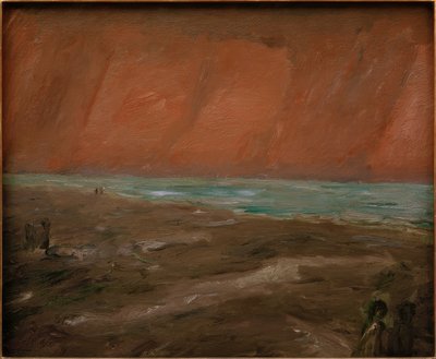 Deniz kenarında kasvetli akşam by Max Beckmann