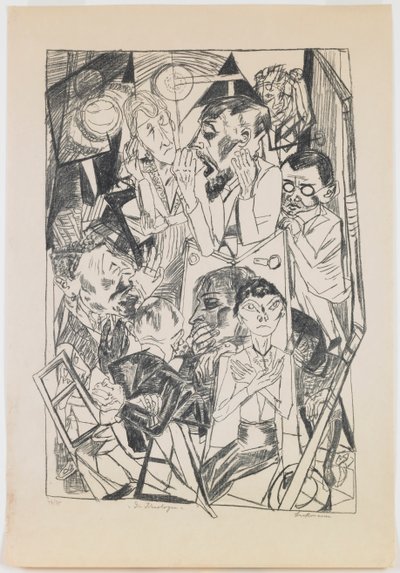 plaka 6: İdeologlar by Max Beckmann