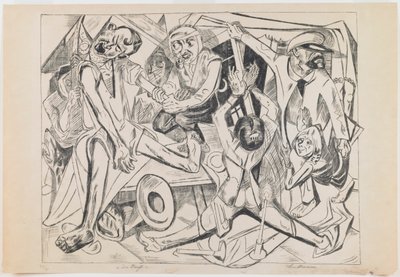 plaka 7: Gece by Max Beckmann