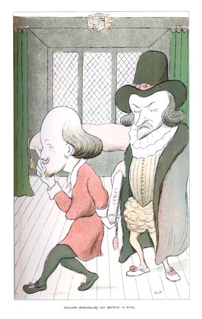 William Shakespeare, Çalışma yöntemi, 1904. by Henry Maximilian Beerbohm