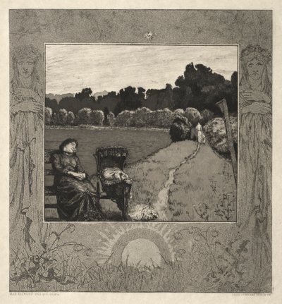 Çocuk, Ölüm Üzerine, Bölüm I, Opus XI Kind, vom Tode, Bölüm I, Opus XI, 1889. by Max Klinger