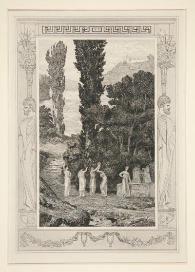 Klasik Figürler (Psyche Wandering) by Max Klinger