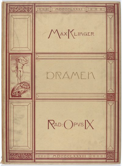Dramalar: X sayfalarında VI motifleri. Gravürler Opus IX by Max Klinger