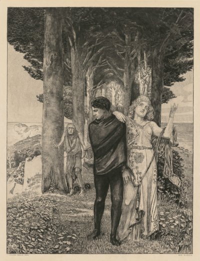 Ölümün İkinci Bölümünde, Opus XIII Baskı 4: Dahi Sanatçı, 1903. by Max Klinger