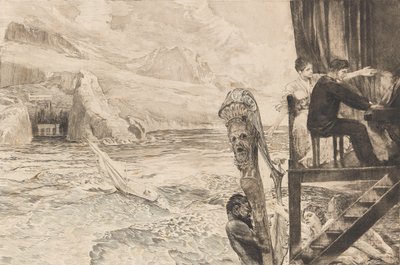 Opus XII, Brahms Hayali, 1894. by Max Klinger