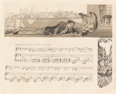 Opus XII, Brahms Hayali, 1894. by Max Klinger
