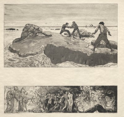 Vom Tode I, (Opus II, 1889) 2 by Max Klinger